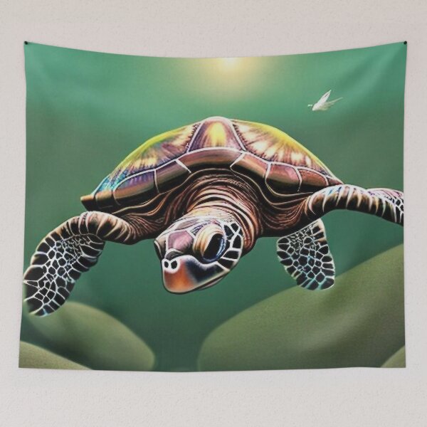 Item preview, Portrait of a Water Turtle designed and sold by M-Lin.