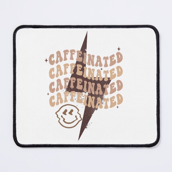 Item preview, Caffeinated Retro Smiley designed and sold by ladyMAKES.