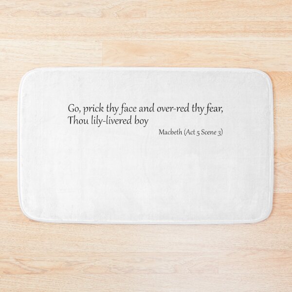 Item preview,  Thou lily-livered boy - Macbeth designed and sold by EmbarrassingDad.