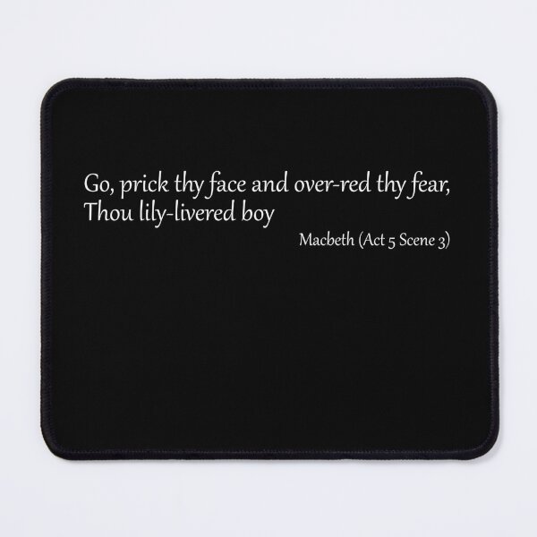 Item preview, Thou lily-livered boy - Macbeth designed and sold by EmbarrassingDad.
