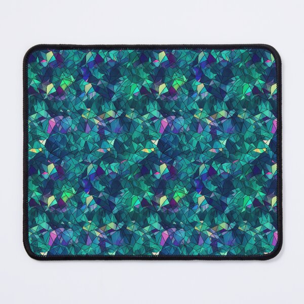 Item preview, Crystal Oasis: A Serene Design of Blue, Green, and Violet Hues designed and sold by soulfulfaces.