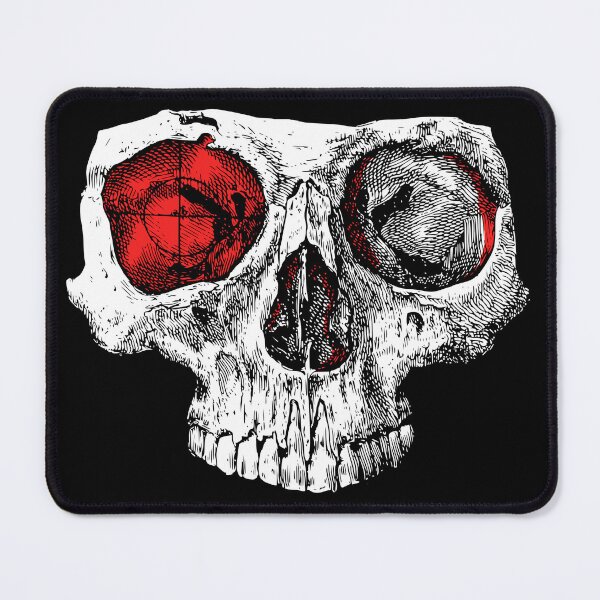 Item preview, Skull face with red eye designed and sold by Marker7.
