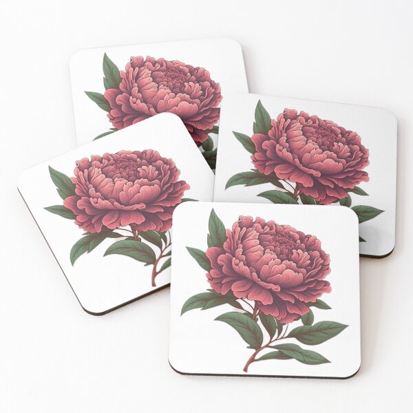 Item preview, A pink flower with green leaves designed and sold by Hillol Bora.