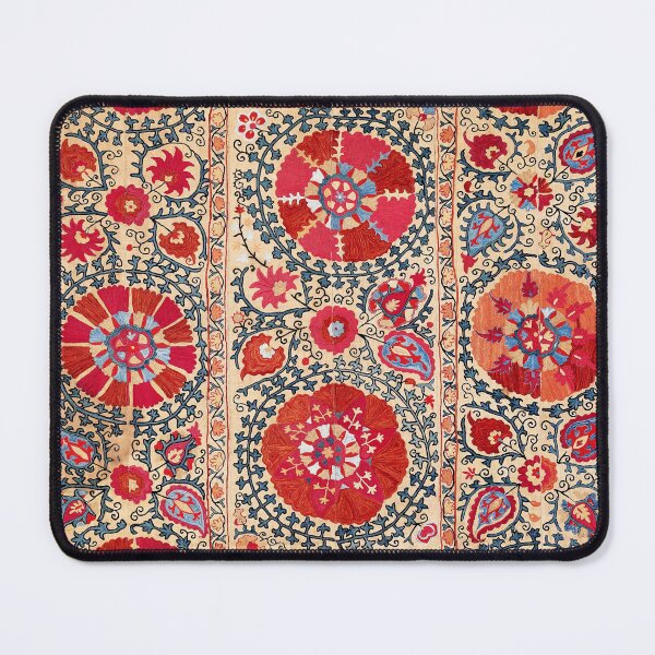 Item preview, Samarkand Suzani Southwest Uzbekistan Embroidery Print designed and sold by Vicky Brago-Mitchell®.