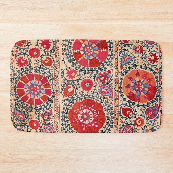 Item preview, Samarkand Suzani Southwest Uzbekistan Embroidery Print designed and sold by Vicky Brago-Mitchell®.
