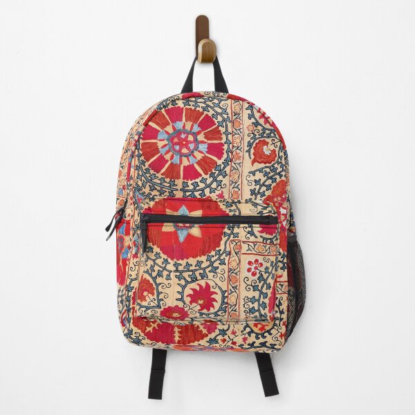 Item preview, Samarkand Suzani Southwest Uzbekistan Embroidery Print designed and sold by Vicky Brago-Mitchell®.