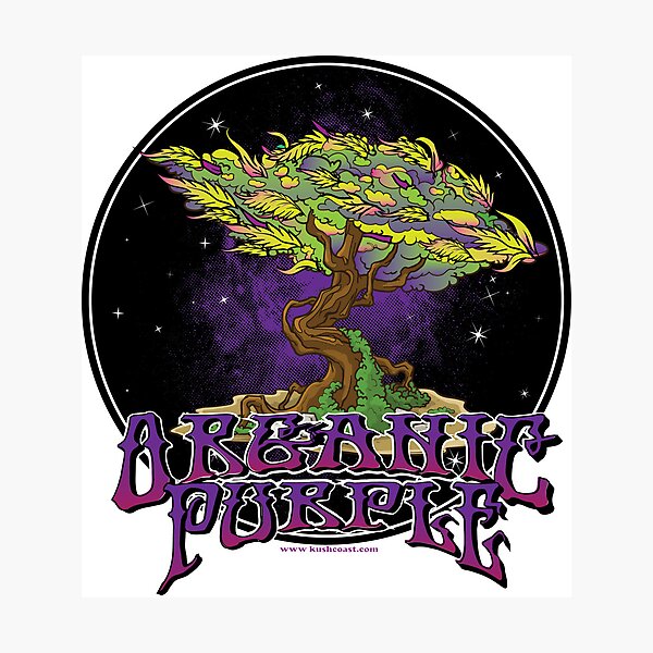 Item preview, Organic Purple Cannabis Strain Art  designed and sold by kushcoast.