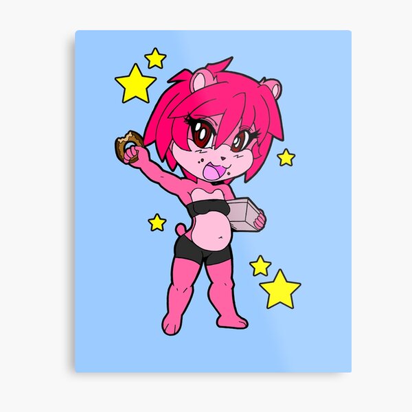 Chibi Razz Metal Print