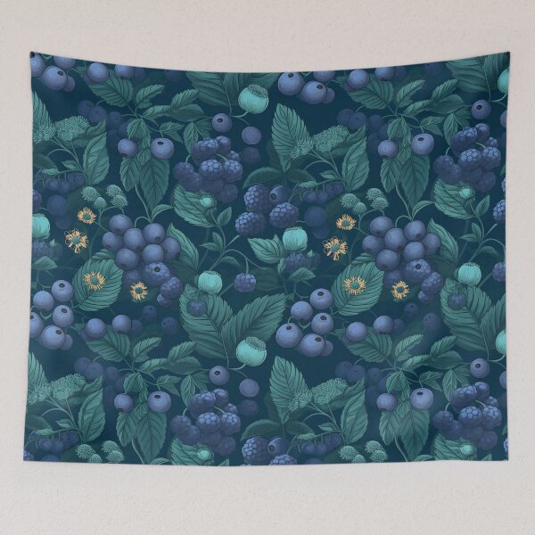 Item preview, Blue Berries Seamless pattern designed and sold by palaco210.
