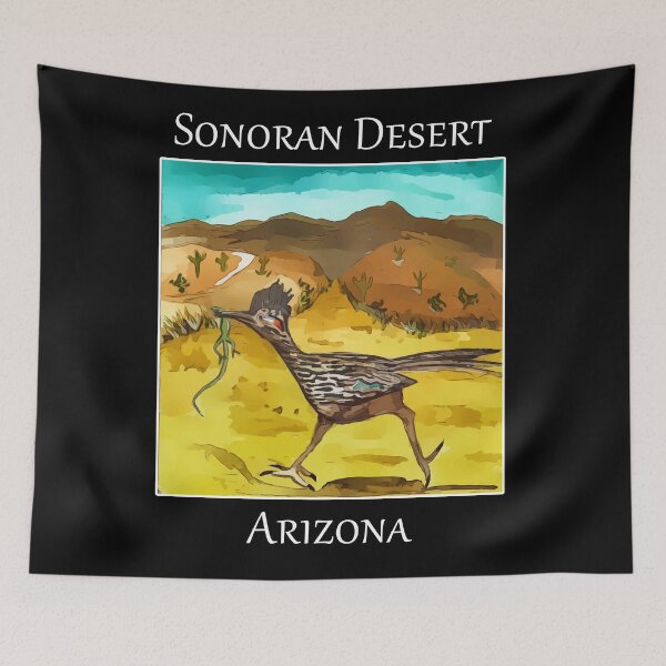 Item preview, Roadrunner as seen in the Sonoran Desert in Arizona  - Welshdesigns designed and sold by welshdesigns.