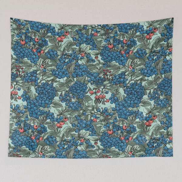 Item preview, Blue Berries Seamless pattern designed and sold by palaco210.