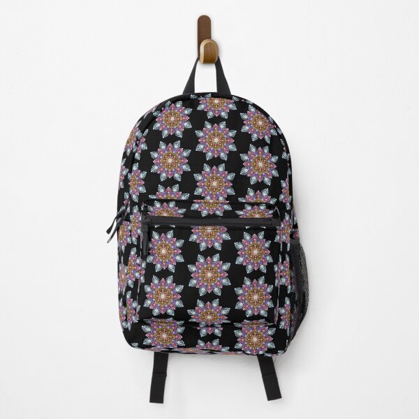 Item preview, Mandala pintada de colores - fondo negro designed and sold by Louise-Mae.