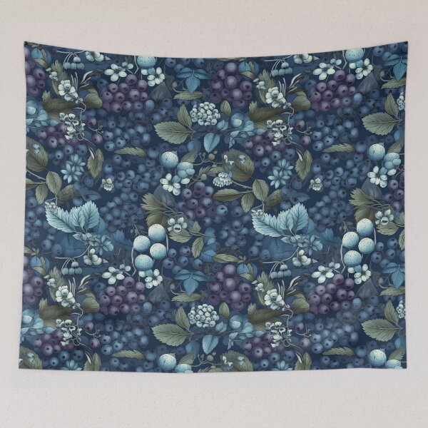 Item preview, Blue Berries Seamless pattern designed and sold by palaco210.