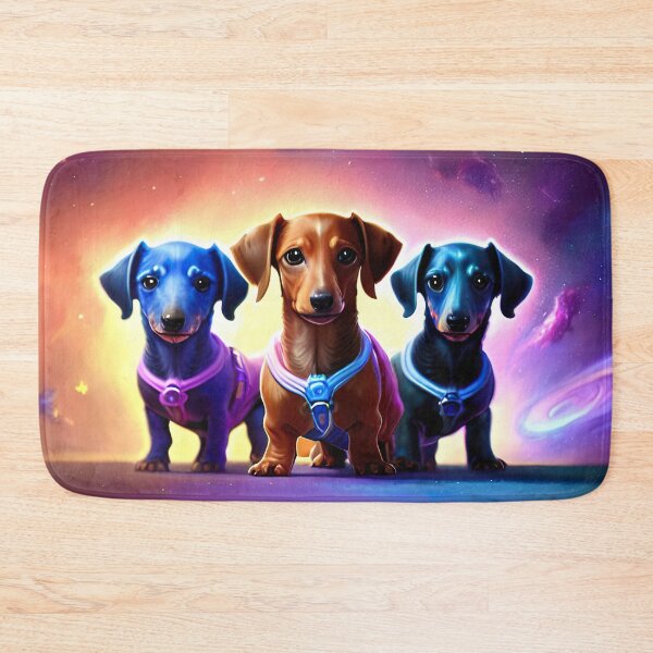 Item preview, Three Dachshund Puppies in Space designed and sold by Aww_To_Z Animals.