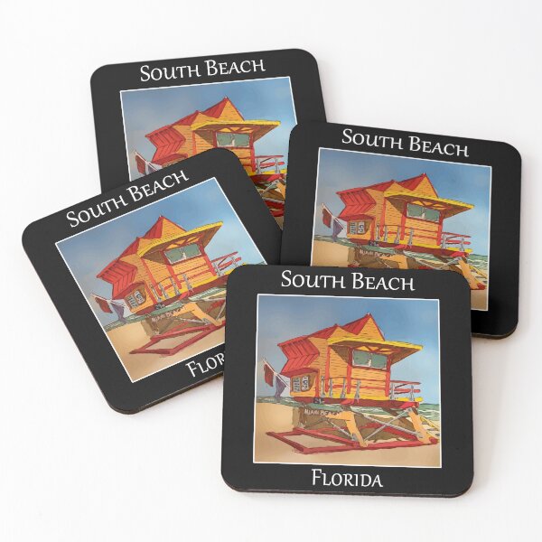Item preview, South Beach Lifeguard Tower in Miami Florida - Welshdesigns designed and sold by welshdesigns.