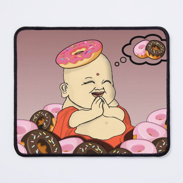 Item preview, Doughnut Buddha designed and sold by BuddhasZenverse.