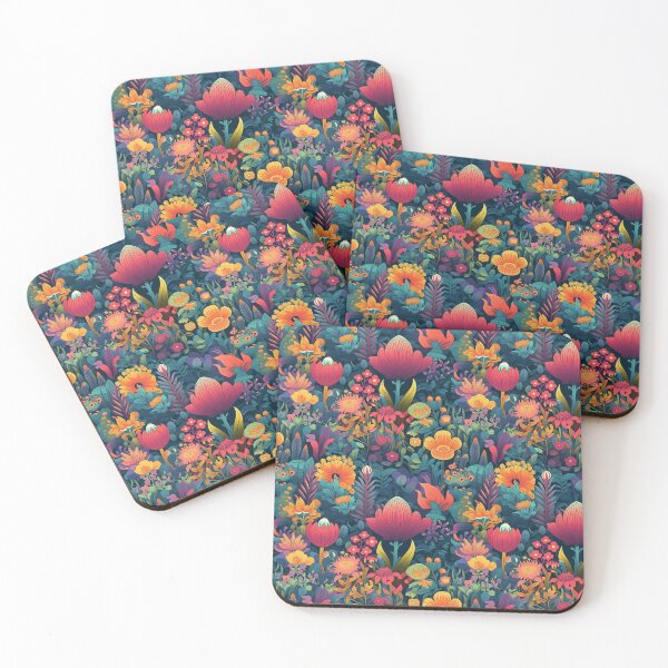 Item preview, Mystical Vibrant Floral Fantasy Pattern designed and sold by Adam Prettyjohns.