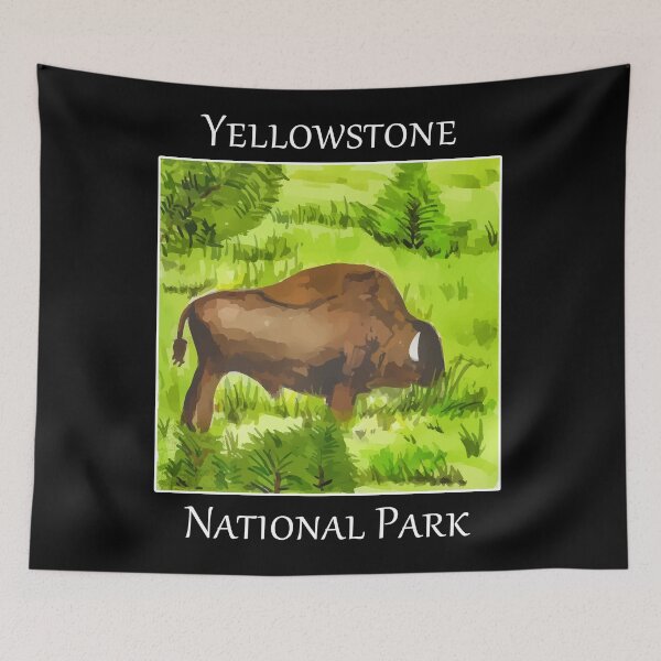 Item preview, Yellowstone National Park, Bison - Welshdesigns designed and sold by welshdesigns.