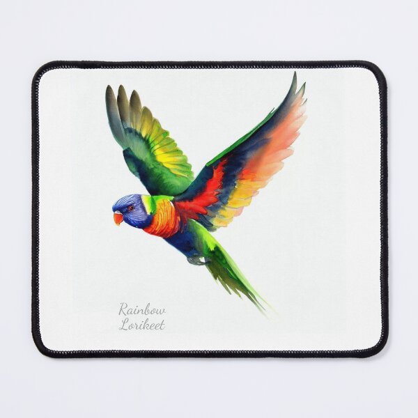 Item preview, Rainbow Lorikeet in digital watercolor designed and sold by profundityseek.