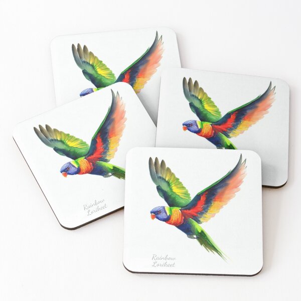 Item preview, Rainbow Lorikeet in digital watercolor designed and sold by profundityseek.