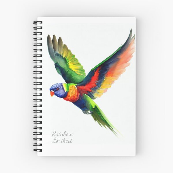 Item preview, Rainbow Lorikeet in digital watercolor designed and sold by profundityseek.