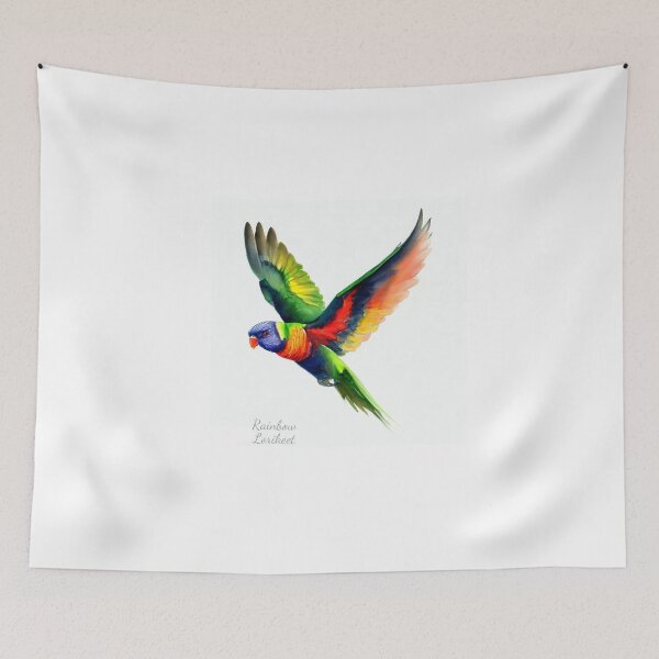 Item preview, Rainbow Lorikeet in digital watercolor designed and sold by profundityseek.
