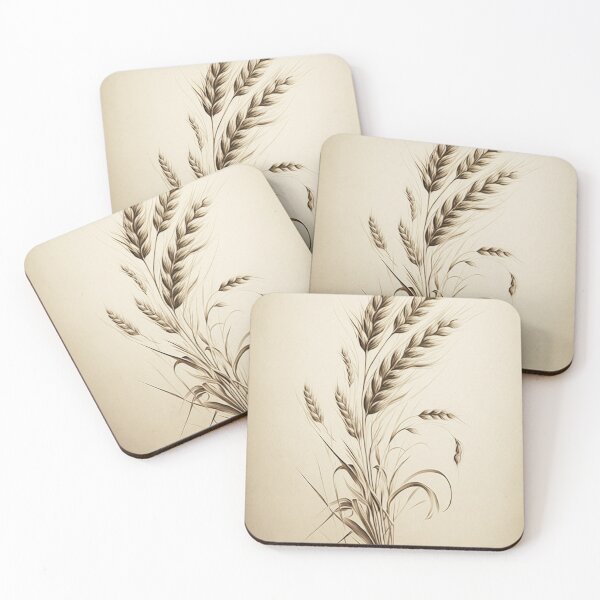 Item preview, Vintage wheat sketch designed and sold by mliotard.