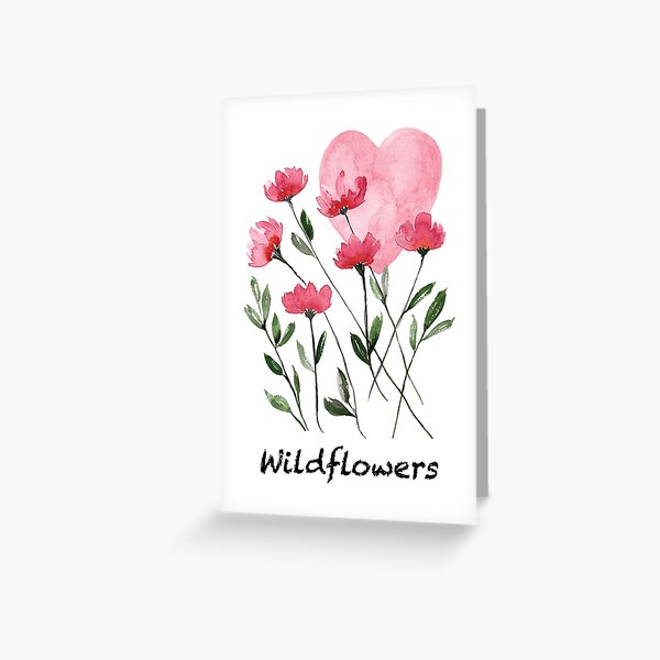 Item preview, Coral Wildflowers with Heart designed and sold by rita-flannery.