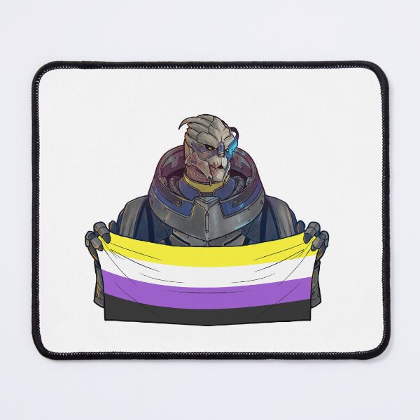 Item preview,  garrus vakarian inspired nonbinary pride  designed and sold by stucktoyoumerch.