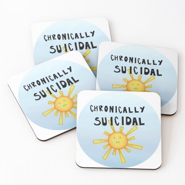 Item preview, Chronically Suicidal designed and sold by CrankyAndJaded.