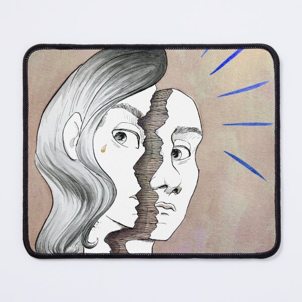 Item preview, Split face of depression - multicolor designed and sold by CleyVonSlay.