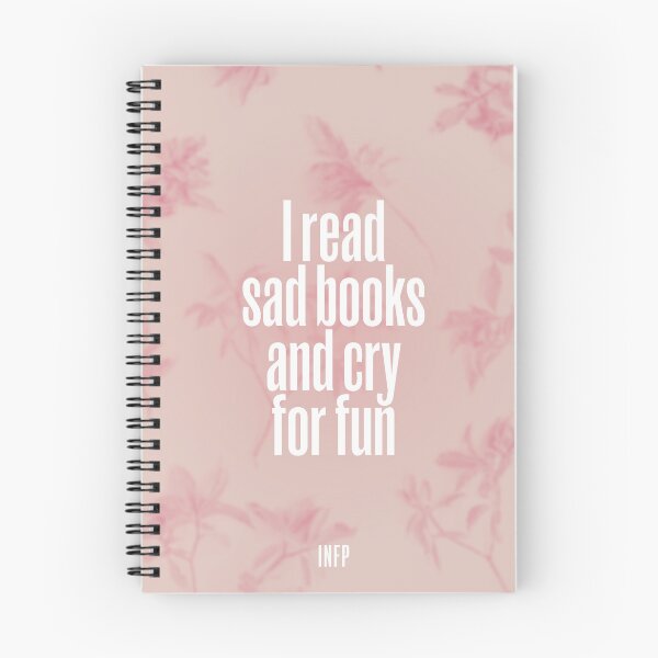 Item preview, INFP Bookish Fun Design | MBTI Funny Print | I read sad books and cry for fun designed and sold by SolPotts.