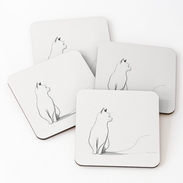 Item preview, Minimalist Cat Drawing designed and sold by mfbyrm.