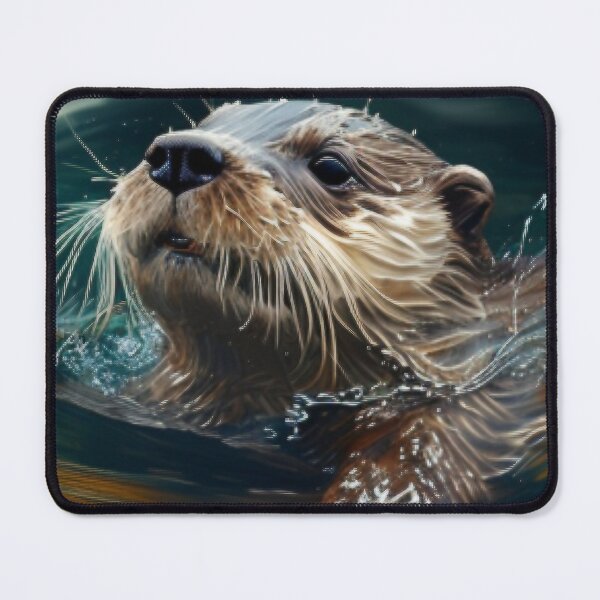 Item preview, Strong Texture of Otter Portrait designed and sold by M-Lin.