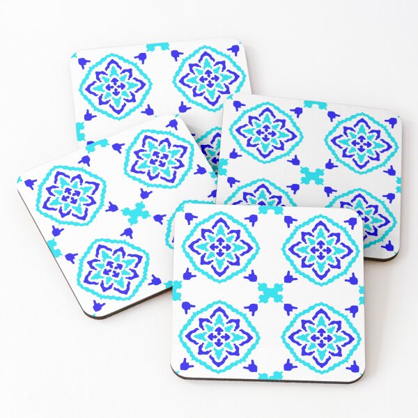 Item preview, Blue floral pattern designed and sold by Pen-queen.