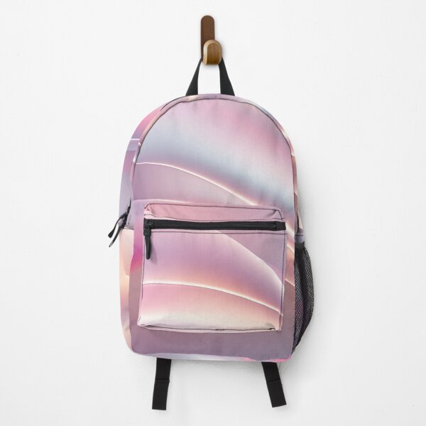 Item preview, Holographic neon curved wave in motion. Pink wallpaper background. Holographic gradient designed and sold by anytka.