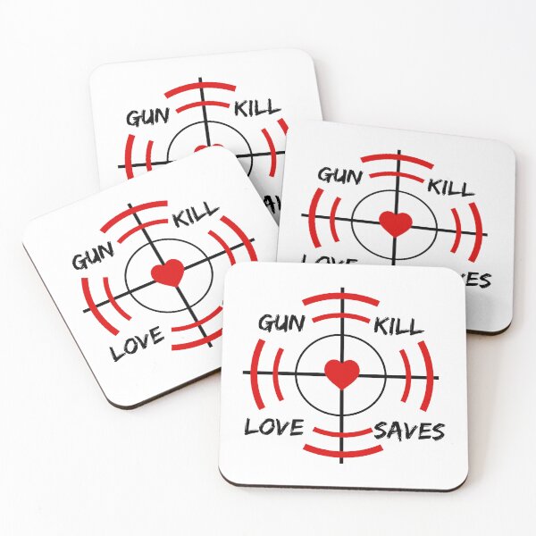 Item preview, gun kill, love saves designed and sold by meesara.