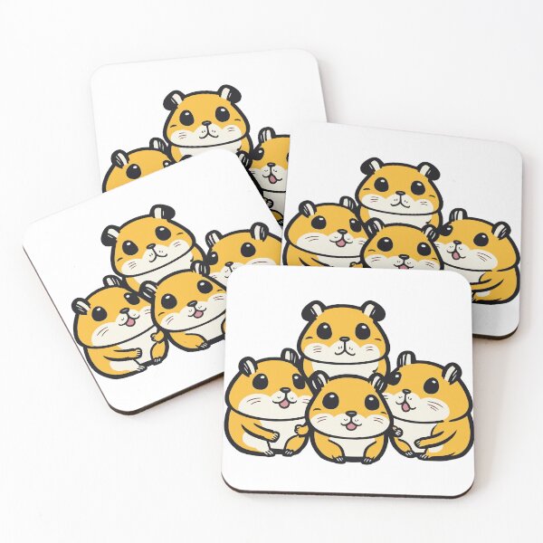 Item preview, Happy Hamster Friends designed and sold by ArcticWolf-Art.
