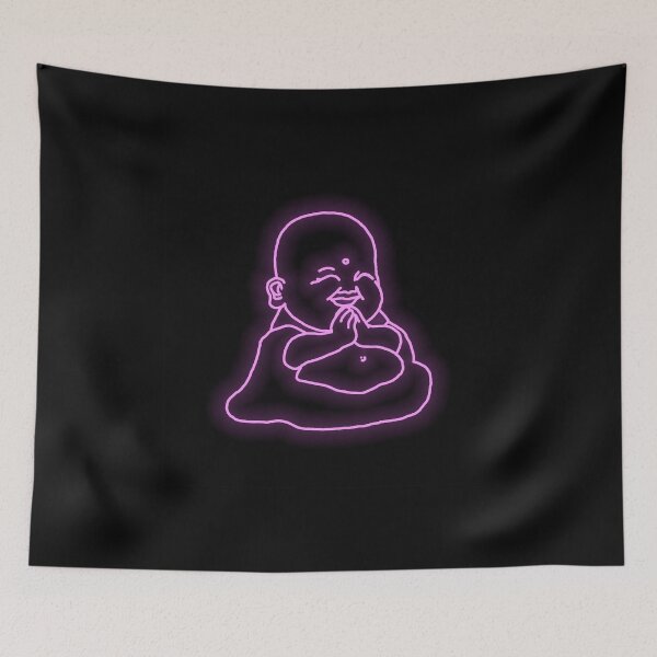 Item preview, Purple Neon Buddha designed and sold by BuddhasZenverse.