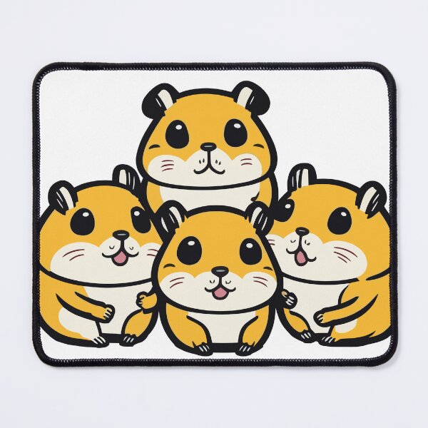 Item preview, Happy Hamster Friends designed and sold by ArcticWolf-Art.