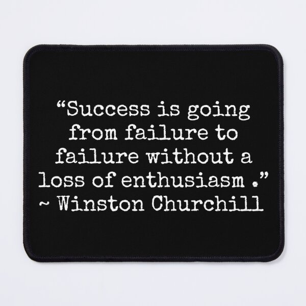 Item preview, Winston Churchill Success Failure Motivational Inspirational Quote designed and sold by ImaginedCo.