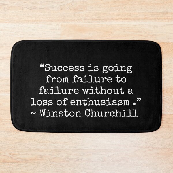 Item preview, Winston Churchill Success Failure Motivational Inspirational Quote designed and sold by ImaginedCo.