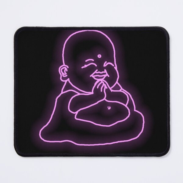 Item preview, Purple Neon Buddha designed and sold by BuddhasZenverse.