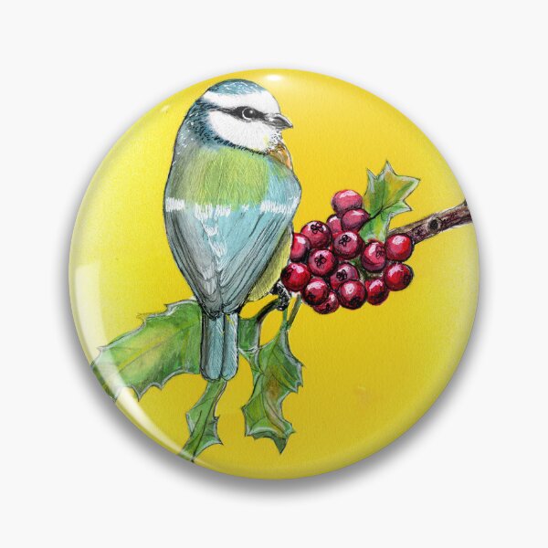 Artikelvorschau, Blauer Vogel und Beeren entworfen und verkauft von ForrestArts.