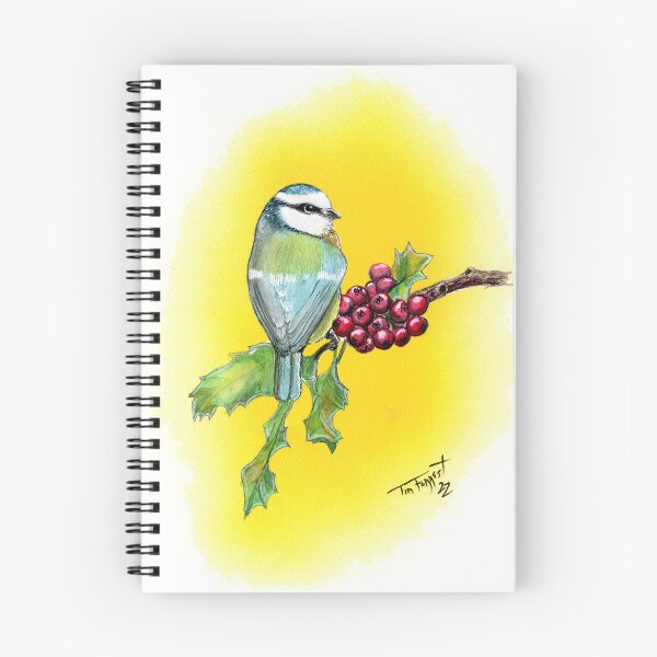 Artikelvorschau, Blauer Vogel und Beeren entworfen und verkauft von ForrestArts.
