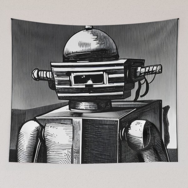 Item preview, Robot in the style of famous art. designed and sold by CRAFTER-MEDIA.