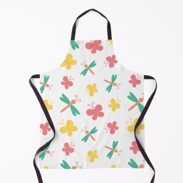 Item preview, colored stylized doodle butterflies and dragonflies designed and sold by YuYuKoroleva.