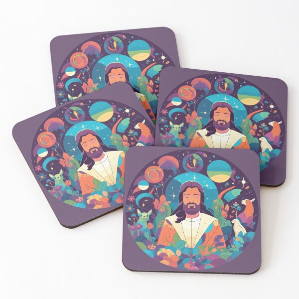 Item preview, Spirituality Jesus Journey | Cosmic Savior | Spiritual Galaxy Art designed and sold by mindexploration.