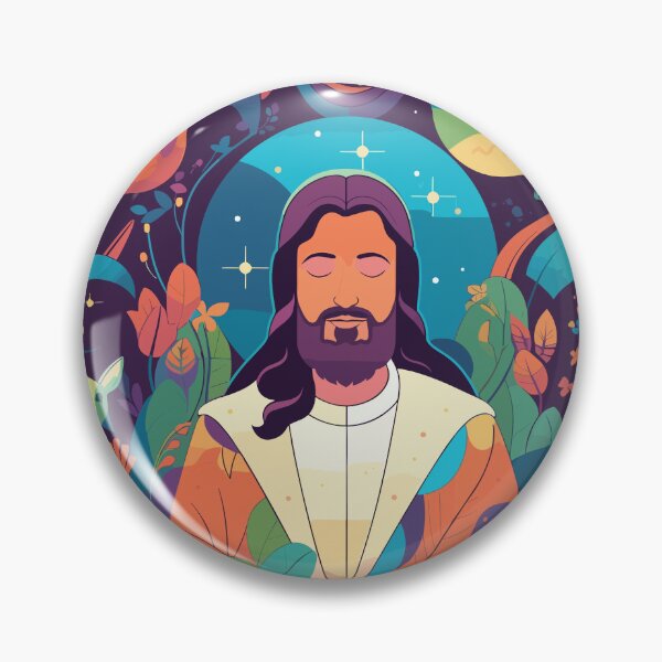 Item preview, Spirituality Jesus Journey | Cosmic Savior | Spiritual Galaxy Art designed and sold by mindexploration.