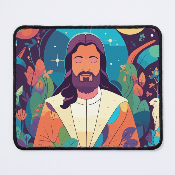 Item preview, Spirituality Jesus Journey | Cosmic Savior | Spiritual Galaxy Art designed and sold by mindexploration.